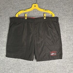 Vintage 90's Uzzi Amphibious Gear Swim‎ Shorts Mens Medium Black Swimgear Trunks